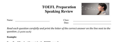 TOEFL Speaking Test
