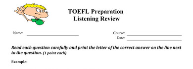 TOEFL Listening Test